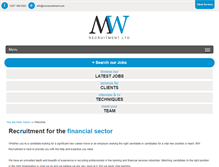 Tablet Screenshot of mwrecruitment.com